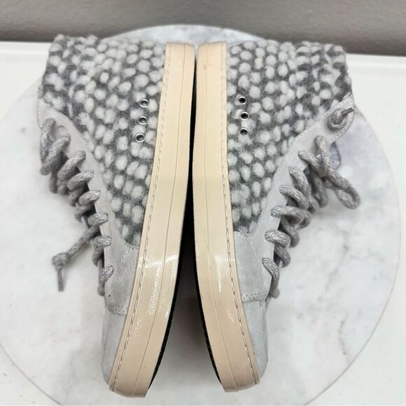 P448 Sneakers Womens Size 7 Gray High Top Lace Up Sneaker Shoes - Picture 8 of 11